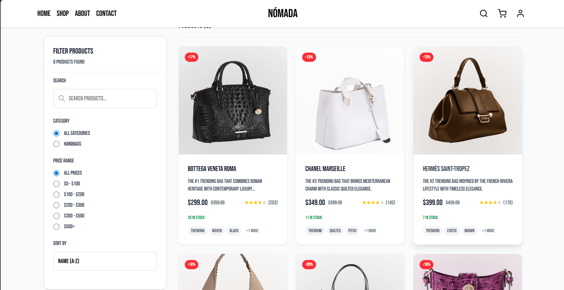 NÓMADA (E-Commerce Platform) image